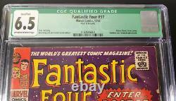 Fantastic Four #57 CGC 6.5 Qualified Doctor Doom Silver Surfer 1966 Stan Lee MCU
