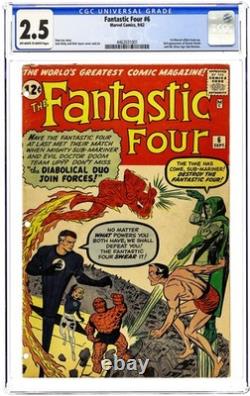 Fantastic Four #6 CGC 2.5 1962 4462031001