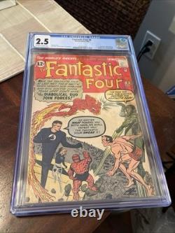 Fantastic Four #6 CGC 2.5 1st Marvel Villain Team Up 2nd Appearance Dr. Doom