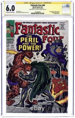 Fantastic Four #60 CGC 6.0 SS Stan Lee Double Cover 1967 1575080005