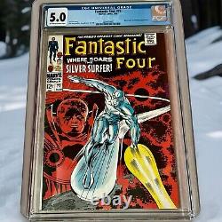 Fantastic Four #72 CGC 5.0 Marvel (1968) Stan Lee Silver Surfer / Watcher cover