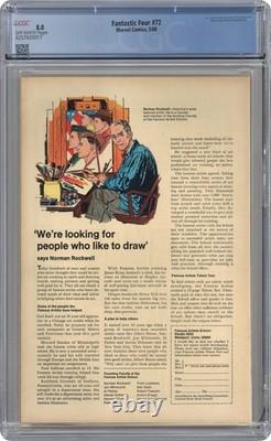 Fantastic Four #72 CGC 8.0 1968 4257435017
