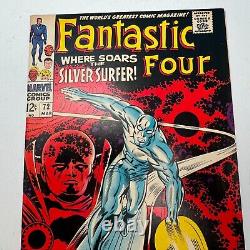 Fantastic Four #72 CGC VF+ 8.5 Silver Surfer Watcher Stan Lee Jack Kirby