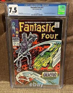 Fantastic Four 74 1968 CGC 7.5 White Pages Silver Surfer, Jack Kirby, Stan Lee