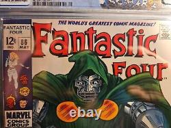 Fantastic Four #86, CGC 8.0, Stan Lee, and Jack Kirby! DR. DOOM VS. FF