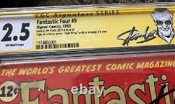 Fantastic Four #9 Signed By Stan Lee & Jack Kirby Slab Has Been Cracked