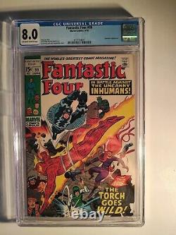 Fantastic Four #99, CGC 8.0, OWW, 1970, Stan Lee, Jack Kirby, Sinnot, Inhumans