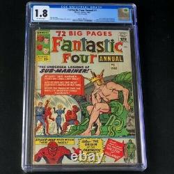 Fantastic Four Annual #1 (1963) CGC 1.8 Early Spiderman App! Marvel Comic