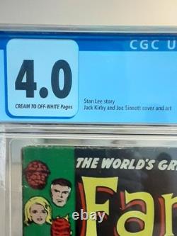 Fantastic Four Issue 52 1966 Silver Age CGC 4.0 1st Appear Black Panther