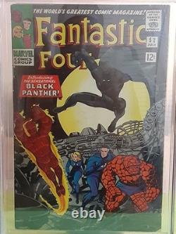 Fantastic Four Issue 52 1966 Silver Age CGC 4.0 1st Appear Black Panther