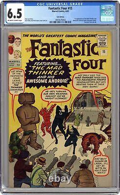 Fantastic Four UK Edition #15UK CGC 6.5 1963 3805676004