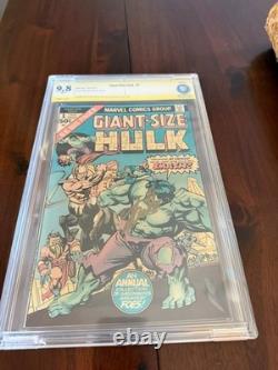 Giant Size Hulk #1 CBCS 9.8 signed by Stan Lee at Boston Comic Con 08/01/2015