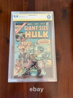 Giant Size Hulk #1 CBCS 9.8 signed by Stan Lee at Boston Comic Con 08/01/2015
