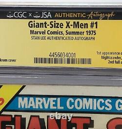 Giant Size X-Men #1 CGC 5.0 Signed Stan Lee 1975 1st App. Nightcrawler 1 of 29