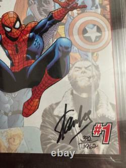 Graded CGC 9.6 NM+ Stan Lee Signed 100 Greatest Marvels Of All Time #10 White