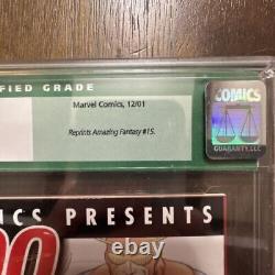 Graded CGC 9.6 NM+ Stan Lee Signed 100 Greatest Marvels Of All Time #10 White