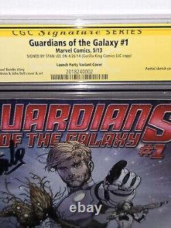 Guardians of the Galaxy #1 CGC SS Signature Signed STAN LEE Launch Party Variant