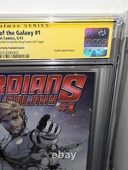 Guardians of the Galaxy #1 CGC SS Signature Signed STAN LEE Launch Party Variant