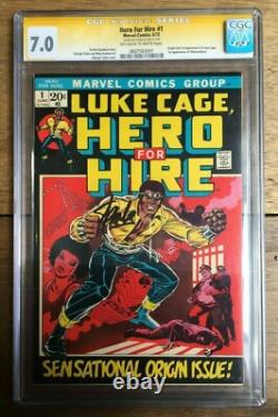 Hero For Hire #1 Origin & 1st Appearance of Luke Cage Signed Stan Lee CGC SS 7.0