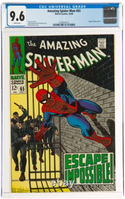High Grade Rare White Pages! Amazing Spider-Man #65 CGC 9.6 Foggy Nelsen