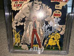 Hulk #1 CGC 5.0 (R) Marvel 1962 Stan Lee Signature! Key Silver! Avengers! K10 cm