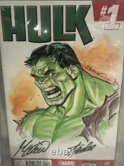 Hulk #1 Cgc 9.8 Signed Stan Lee / Mark Waid, Signed & Sketch Brandon Peterson