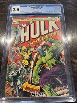 Hulk 181 (Nov 1974, Marvel) Wolverine Stan Lee 2.5 CGC The Incredible