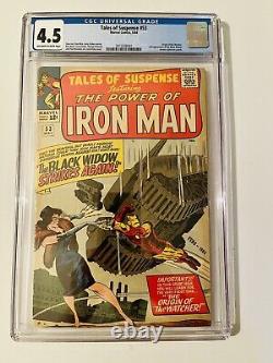 IRON MAN TALES OF SUSPENSE #53 CGC 4.5 DATE STAMP 2nd BLACK WIDOW STAN LEE KIRBY