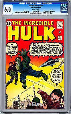 Incredible Hulk #1-2-3-4-5-6 Cgc-ss 1st Issue Mme Reprint Signed Stan Lee 1962