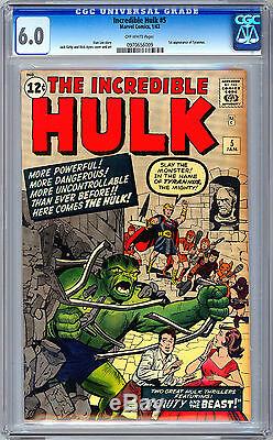Incredible Hulk #1-2-3-4-5-6 Cgc-ss 1st Issue Mme Reprint Signed Stan Lee 1962