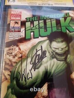 Incredible Hulk 1 CGC 9.8 LBC Con signed Stan Lee Marc Silvestri Whilce Portacio