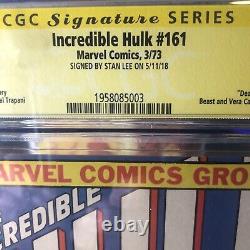 Incredible Hulk 161 CGC 9.2 Signed By Stan Lee