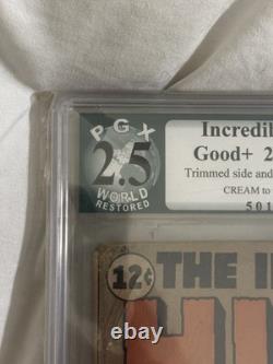 Incredible Hulk #2 Comic Book PGX 2.5 1962, First Appearance of Green Hulk