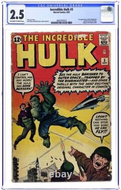 Incredible Hulk #3 CGC 2.5 1962 4602797013