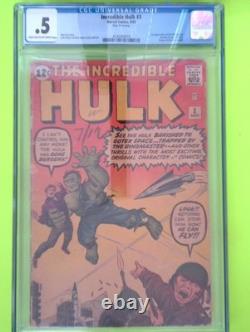 Incredible Hulk #3 Vol. 1 1962 Marvel Comics 1st App CGC 0.5 Comic Book ST15-64