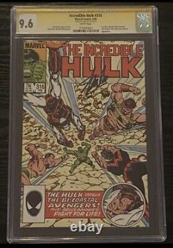 Incredible Hulk #316 SS CGC 9.6 SIGNED Stan Lee Signature 1986 Appearances WP