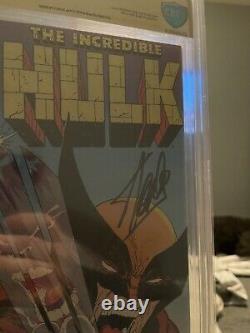 Incredible Hulk #340 CBCS 9.8 Hulk vs Wolverine Key SIGNED BY STAN LEE Not CGC
