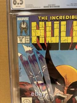 Incredible Hulk #340 CGC 6.5 Classic Marvel Todd McFarlane Wolverine Cover