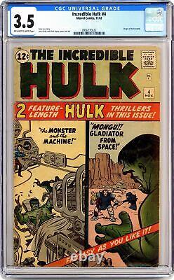 Incredible Hulk #4 CGC 3.5 1962 3906270022