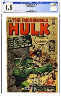 Incredible Hulk #5 CGC 1.5 1963 4286431014
