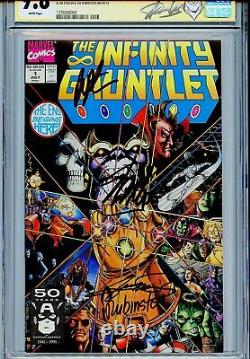 Infinity Gauntlet 1991 1 CGC 9.8 SS X4 Stan Lee Perez Rubenstein Starlin Thanos