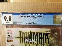 Inhumans Once & Future Kings Cgc 9.8 11/2017 Marvel Stan Lee Box Sketch Variant