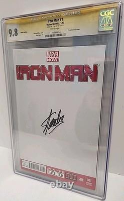 Iron Man #1 CGC SS 9.8 Stan Lee Signed Blank Sketch Variant Marvel Gillen Story