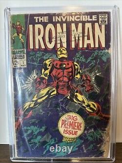 Iron Man #1 Raw Off White Origin Retold! Stan Lee! Marvel 1968