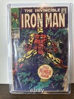 Iron Man #1 Raw Off White Origin Retold! Stan Lee! Marvel 1968