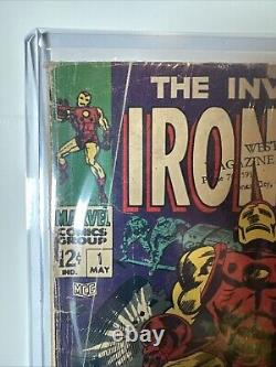 Iron Man #1 Raw Off White Origin Retold! Stan Lee! Marvel 1968