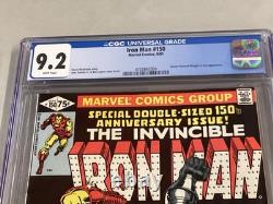 Iron Man #150 CGC 9.2 White Pages Doom Cover Marvel Comics 1982