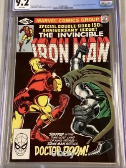 Iron Man #150 CGC 9.2 White Pages Doom Cover Marvel Comics 1982