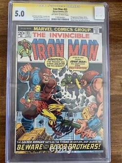 Iron man #55 CGC Autographed By Stan Lee