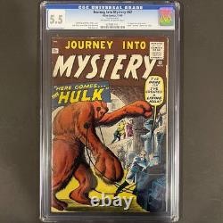 JOURNEY INTO MYSTERY #62 MARVEL COMICS 1960 CGC 5.5 OWithW PAGE 1ST HULK PROTOTYPE